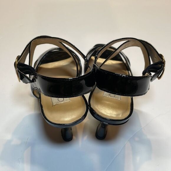 Calico woman’s black patent leather heeled sandals. Size 7.5 - Picture 3 of 10